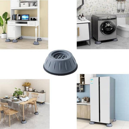 4pcs washing machine feet pads anti vibration rubber grey set