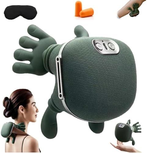 Bionic finger neck massager with accessories eye mask ear plugs