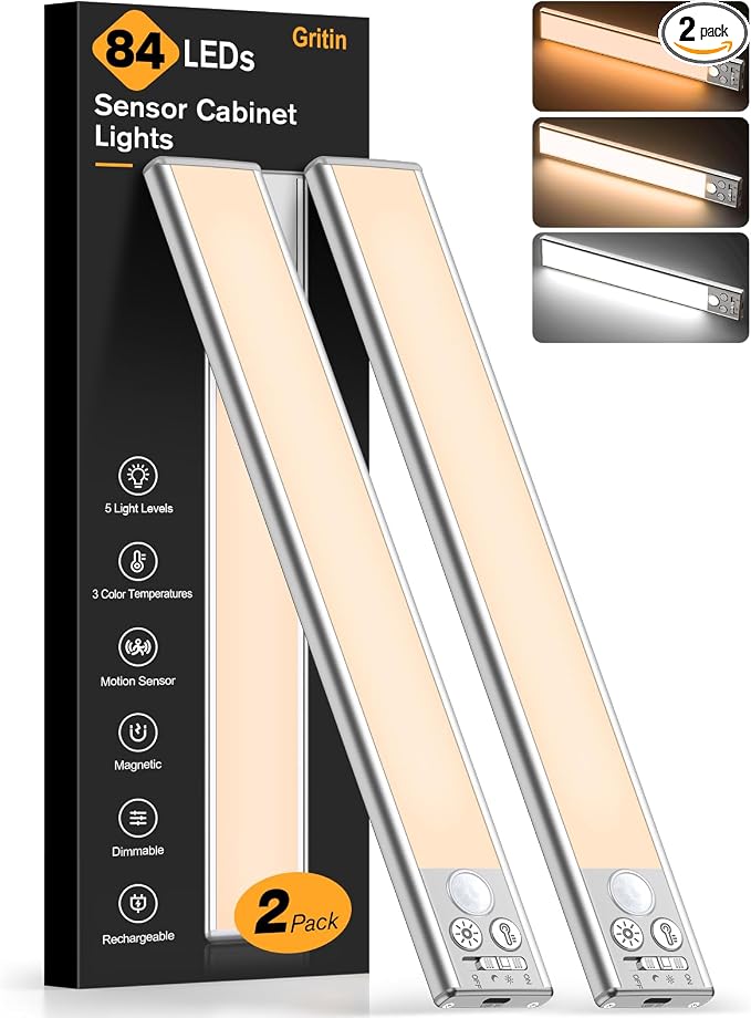 Motion Sensor Light – 40 LED USB-C (2 Pack)