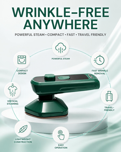 Portable Mini Electric Steam Iron – Multiple Fabric Uses