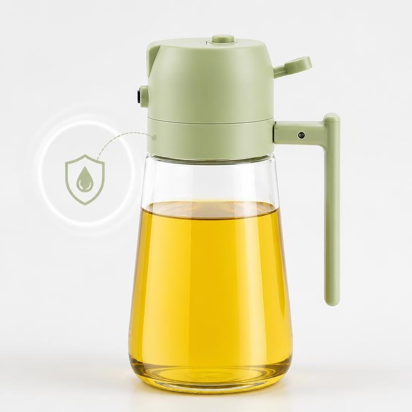 2 in 1 Oil Spray Bottle Cream White