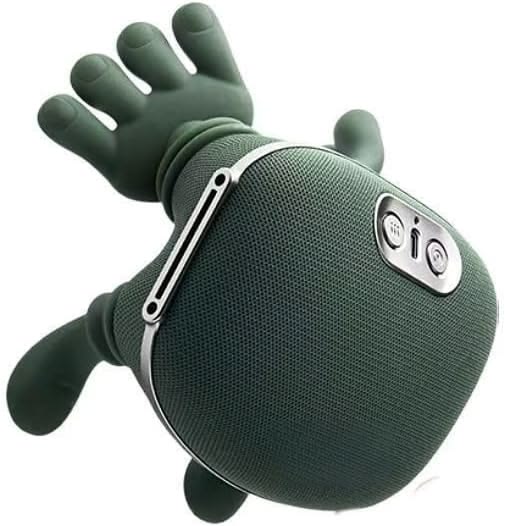 Neck shoulder massager green color side view