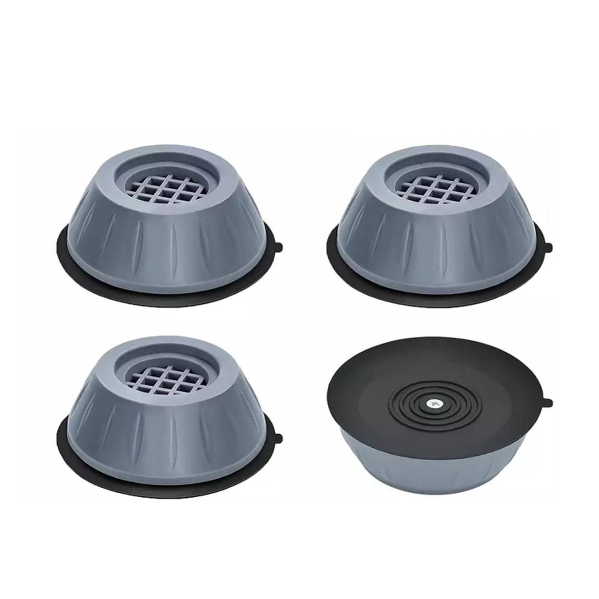 Anti vibration rubber pad size dimensions 5cm x 4cm grey