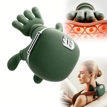 Neck massager product view infrared heating fingers