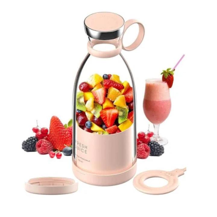 Fresh juice portable blender bottle yellow orange juice