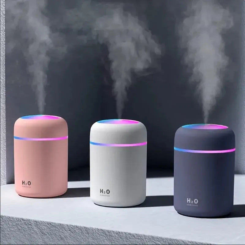 H2O Humidifier 3 colors pink white dark grey mist