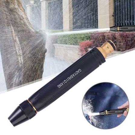 High pressure spray nozzle metal black gold jet stream wall cleaning