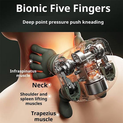 Bionic five finger deep pressure neck massager anatomy diagram