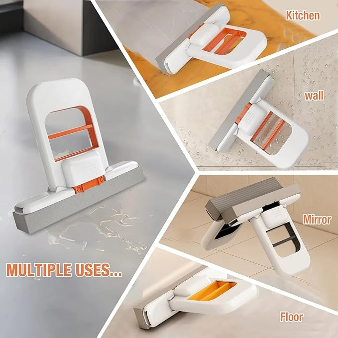 Mini Folding Mop – Self-Squeeze & 180° Rotating